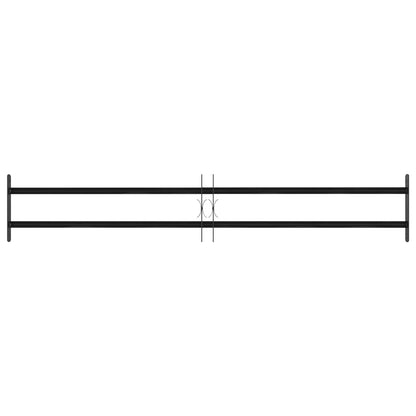 Griglia Finestra Nero 176 x 30 cm Acciaio verniciato a polvere