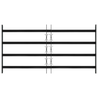 Griglia Finestra Nero 115 x 60 cm Acciaio verniciato a polvere