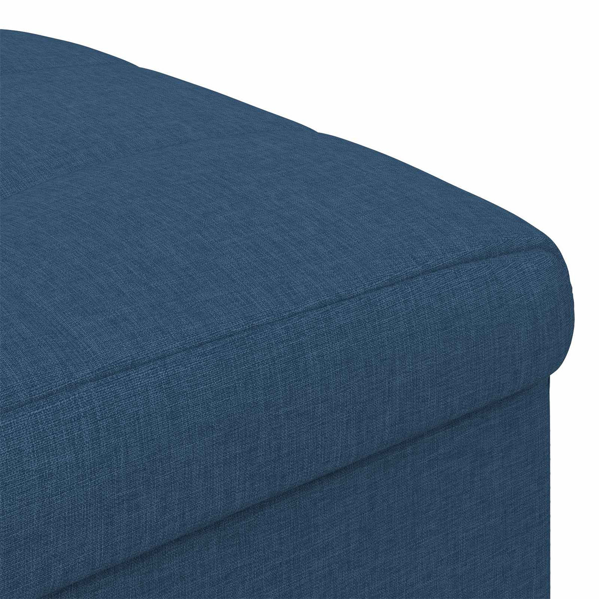 Pouf con Storage Blu 40 x 40 x 45 cm Tessuto | homemem39