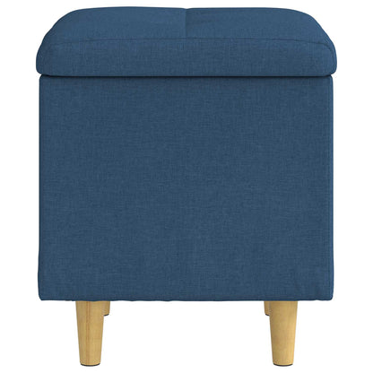 Pouf con Storage Blu 40 x 40 x 45 cm Tessuto | homemem39