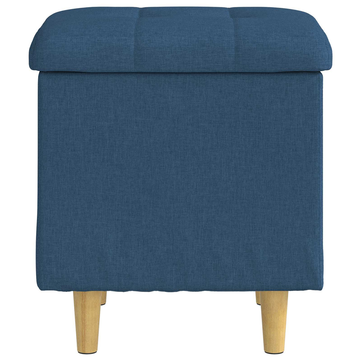 Pouf con Storage Blu 40 x 40 x 45 cm Tessuto | homemem39