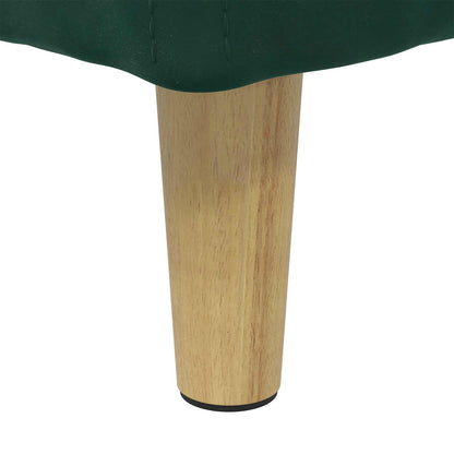 Pouf con Storage Verde Scuro 40 x 40 x 45 cm Velluto | homemem39
