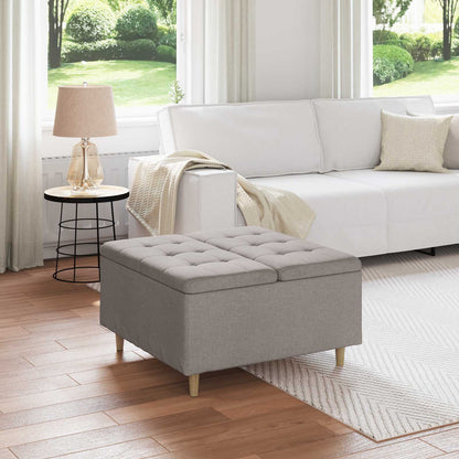 Pouf con Storage Talpa 80 x 80 x 45 cm Tessuto | homemem39