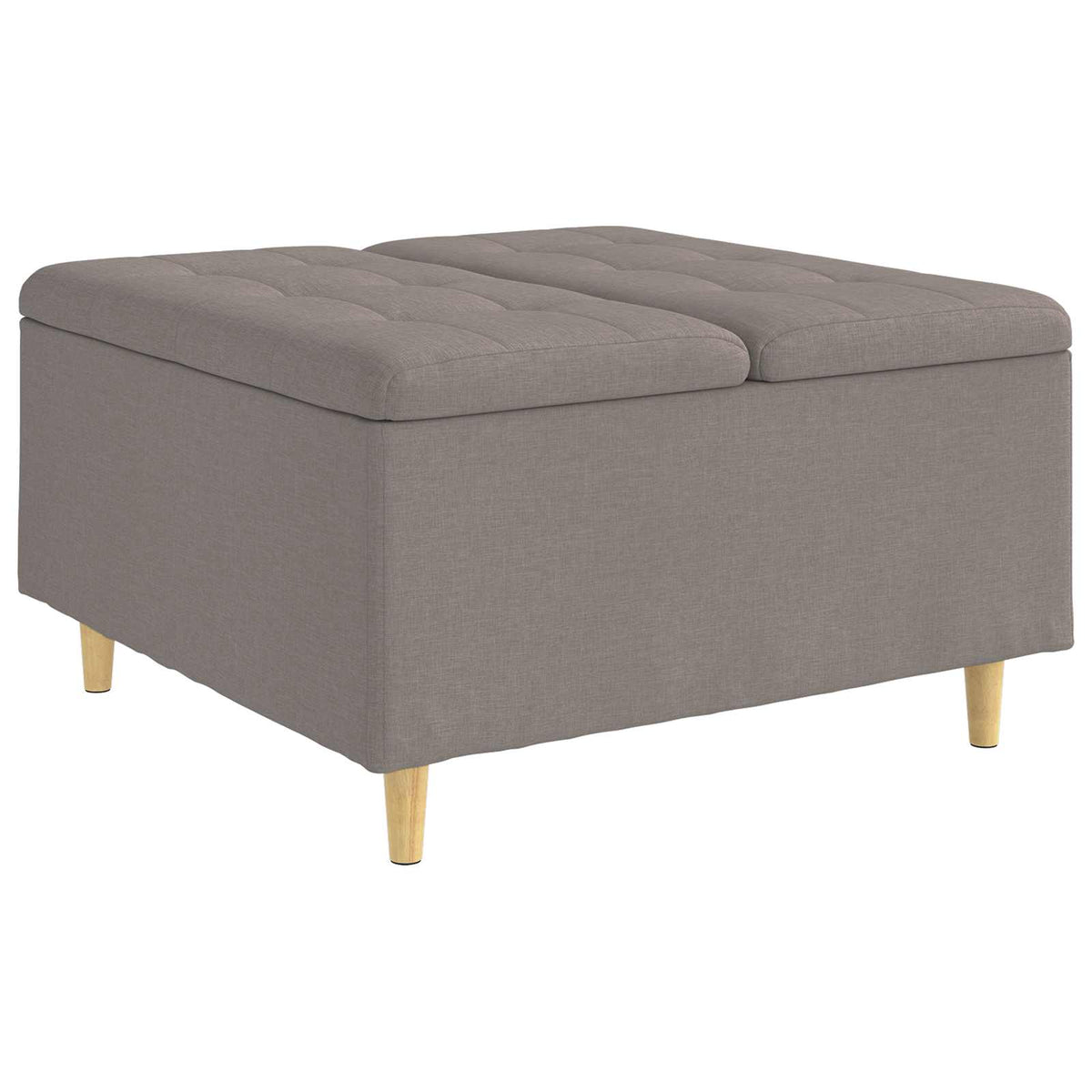 Pouf con Storage Talpa 80 x 80 x 45 cm Tessuto | homemem39