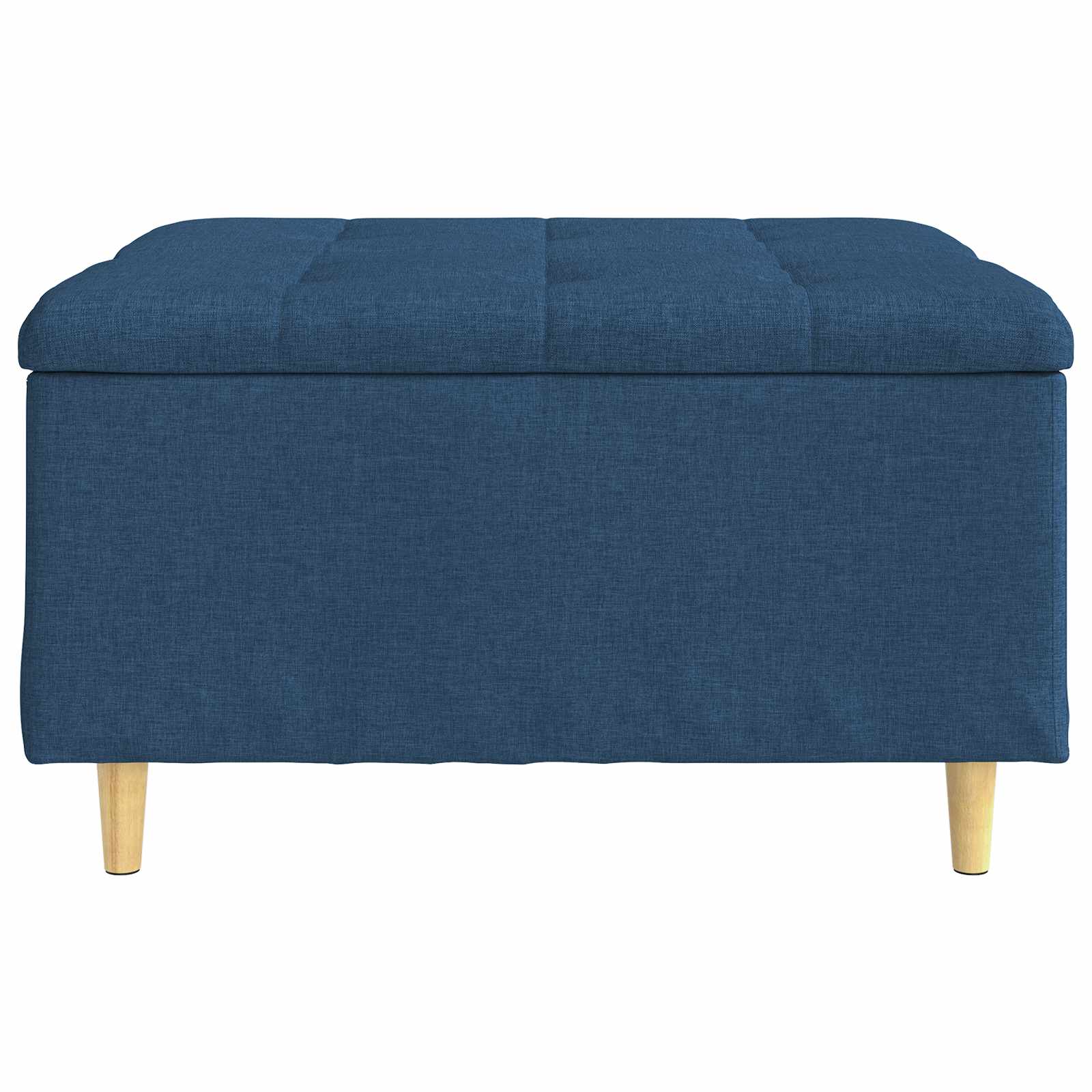 Pouf contenitore con cuscino Blu 80 x 80 x 45 cm Tessuto | homemem39