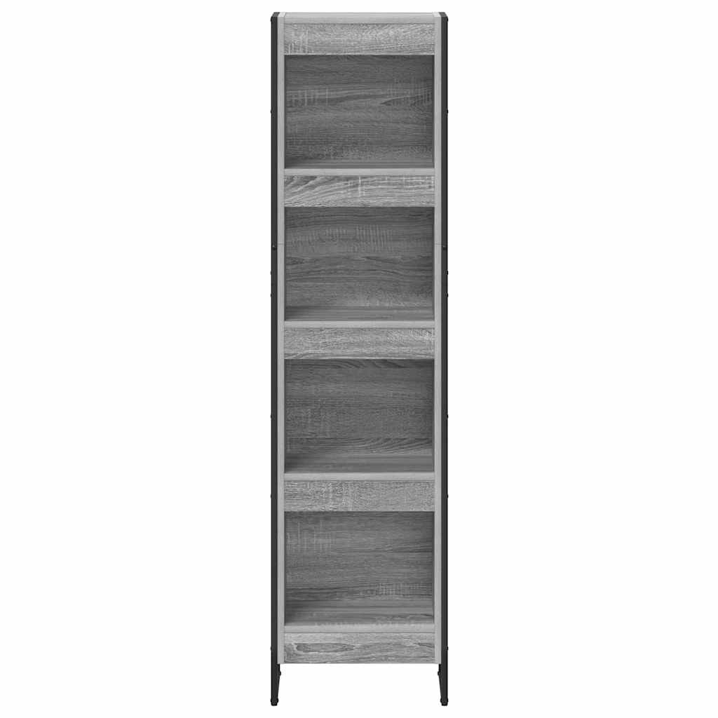 Armadio per Libri Grigio Sonoma 80 x 30 x 155 cm
