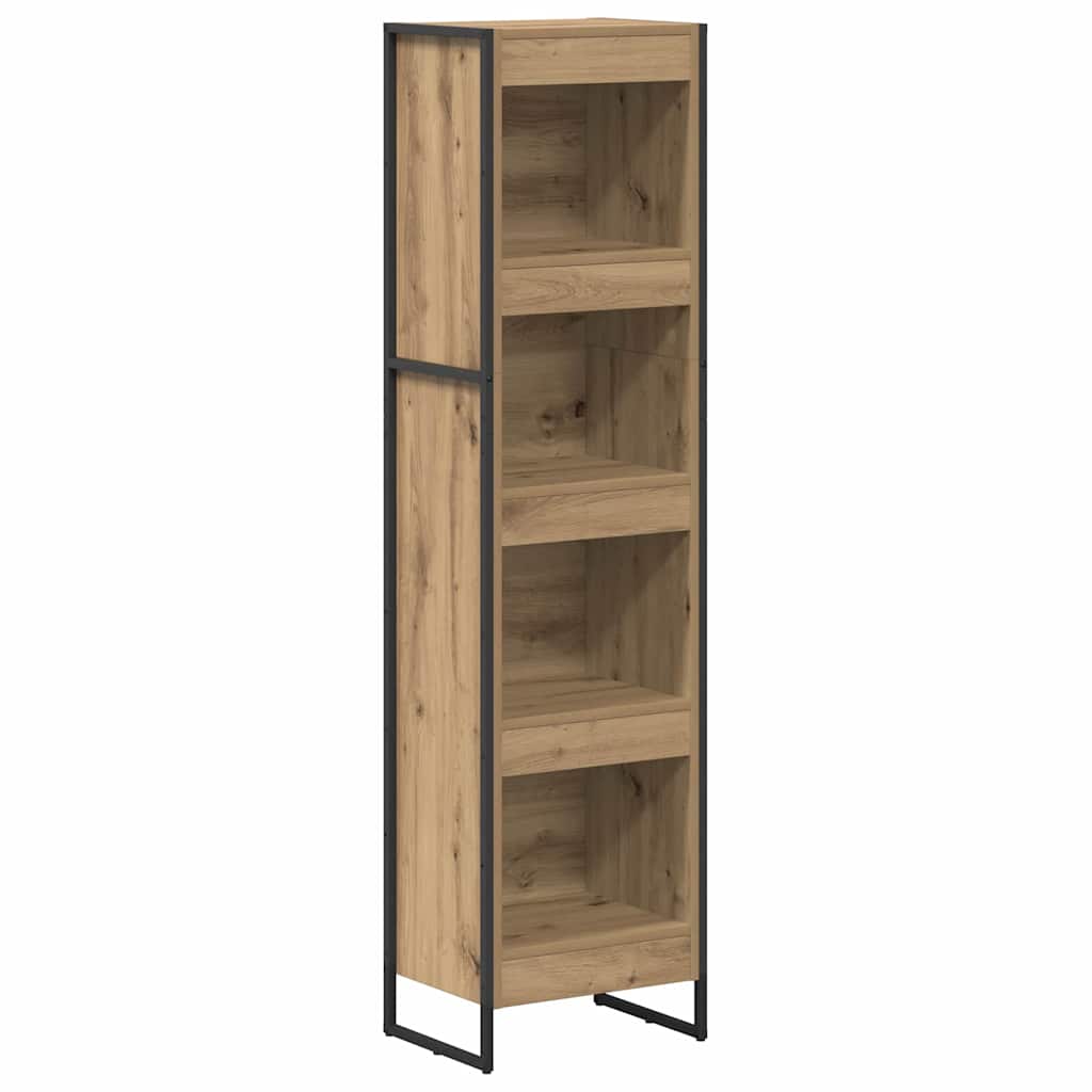 Armadio per Libri Rovere Artigianale 80 x 30 x 155 cm
