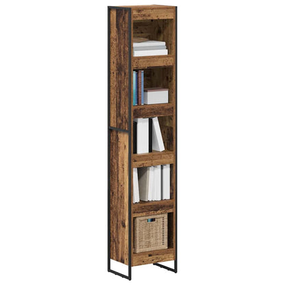 Armadio per Libri Legno vecchio 80 x 30 x 155 cm