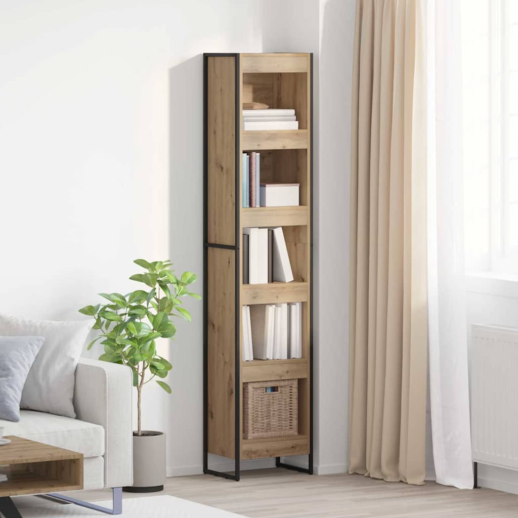 Armadio per Libri Rovere Artigianale 80 x 30 x 155 cm