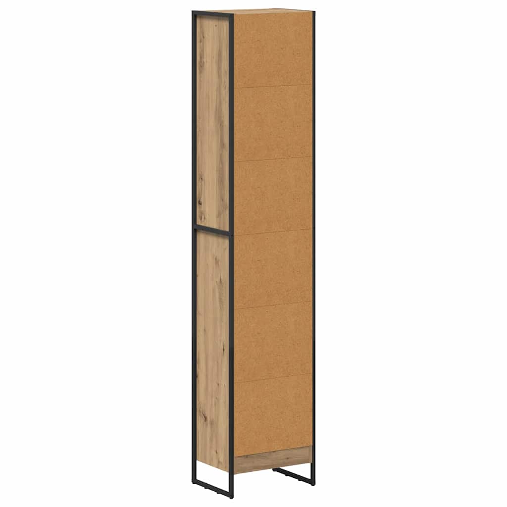 Armadio per Libri Rovere Artigianale 80 x 30 x 155 cm