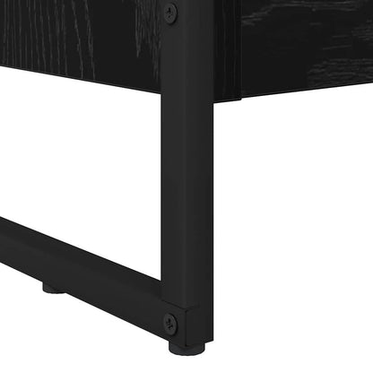 Armadio per Libri Rovere Nero 80 x 30 x 155 cm