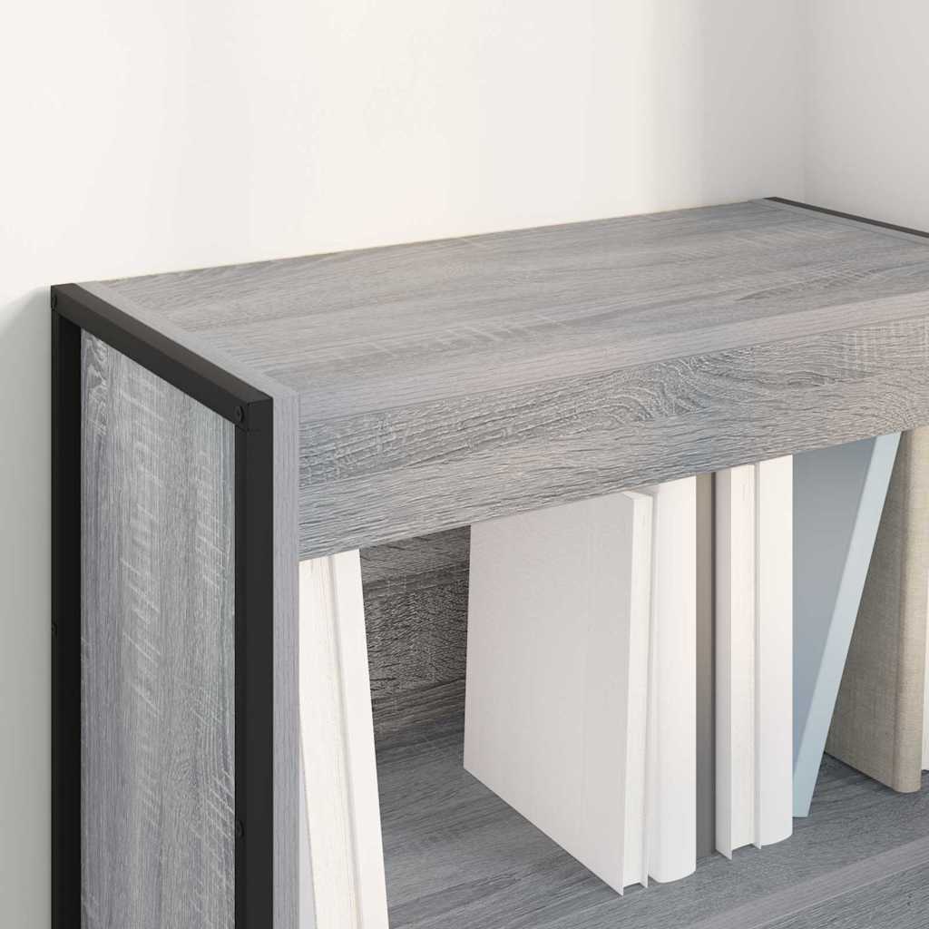 Armadio per Libri Grigio Sonoma 80 x 30 x 155 cm