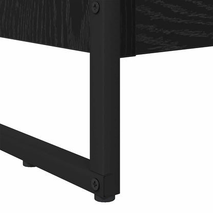 Armadio per Libri Rovere Nero 80 x 30 x 155 cm