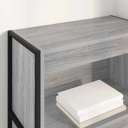 Armadio per Libri Grigio Sonoma 80 x 30 x 155 cm
