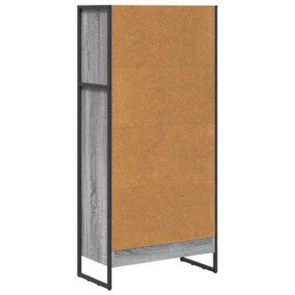 Armadio per Libri Grigio Sonoma 80 x 30 x 155 cm