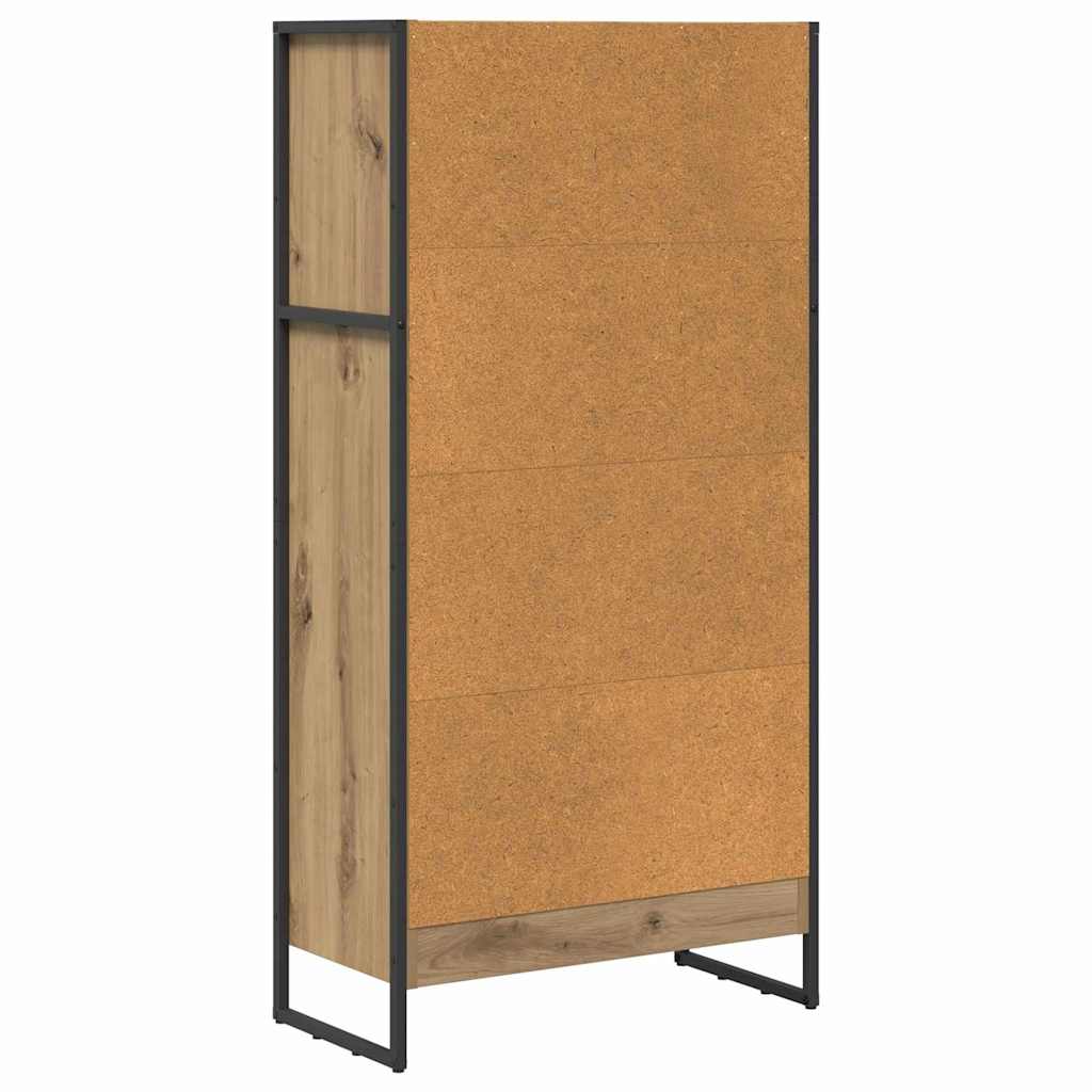 Armadio per Libri Rovere Artigianale 80 x 30 x 155 cm