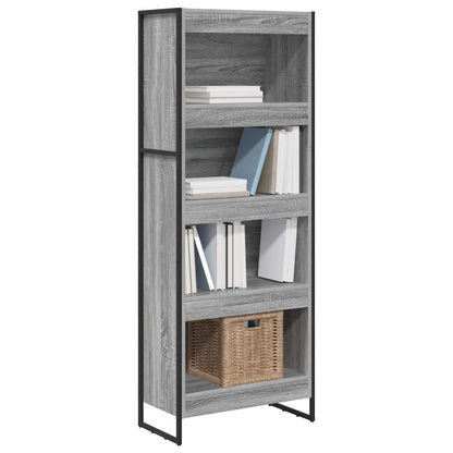 Armadio per Libri Grigio Sonoma 80 x 30 x 155 cm