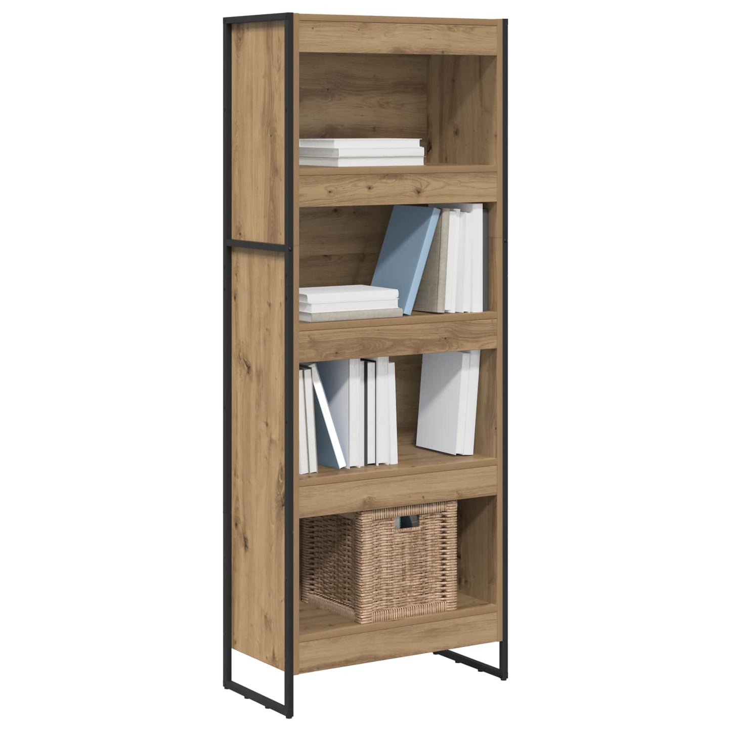 Armadio per Libri Rovere Artigianale 80 x 30 x 155 cm