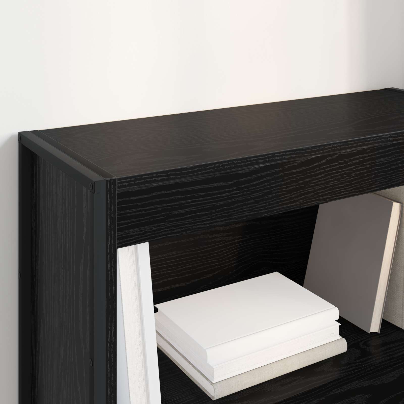 Armadio per Libri Rovere Nero 80 x 30 x 86,5 cm | homemem39