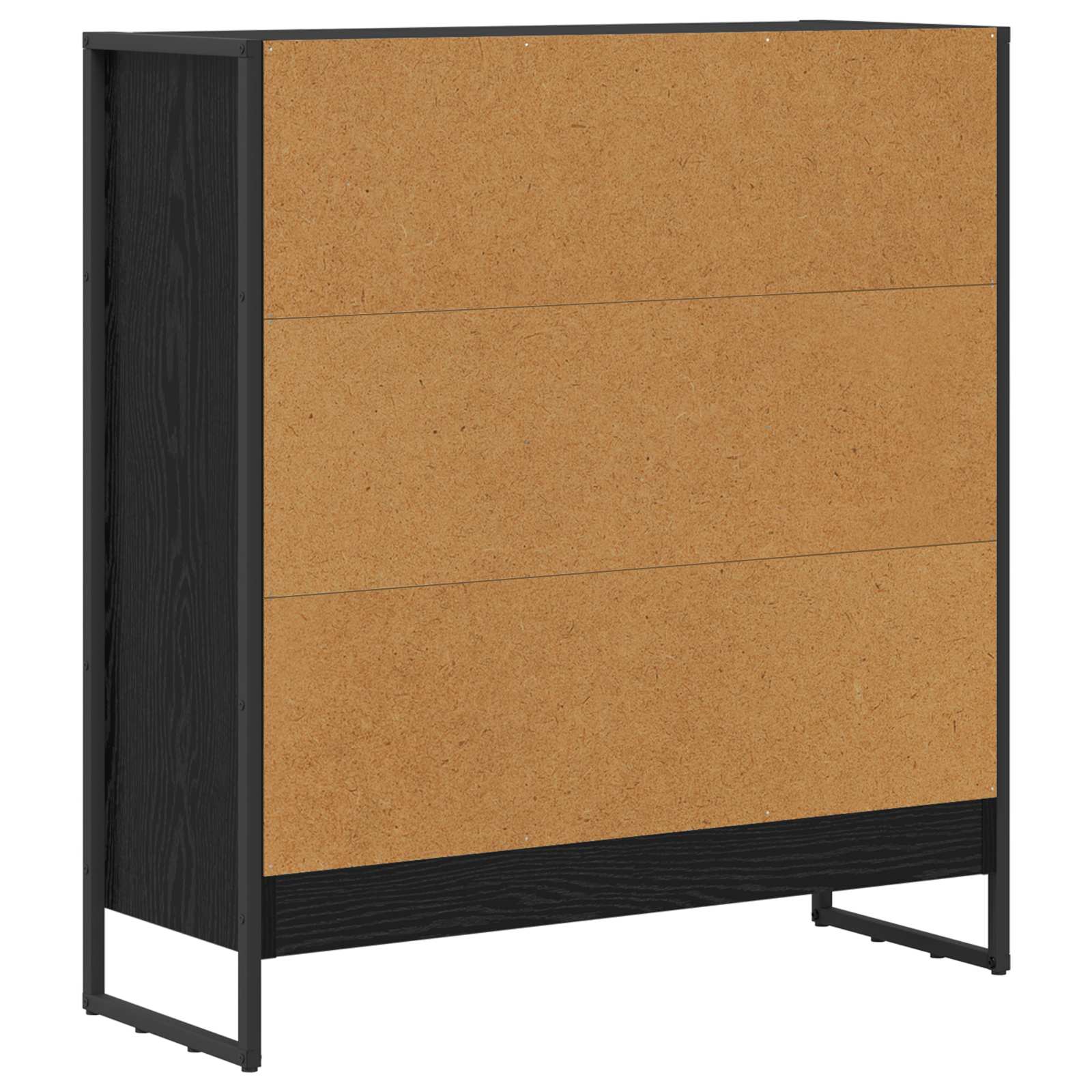 Armadio per Libri Rovere Nero 80 x 30 x 86,5 cm | homemem39