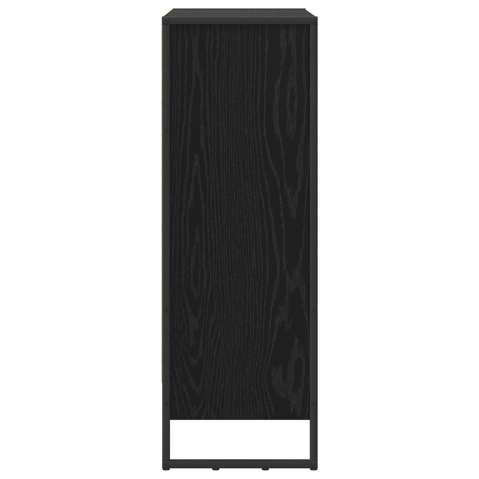 Armadio per Libri Rovere Nero 80 x 30 x 86,5 cm | homemem39