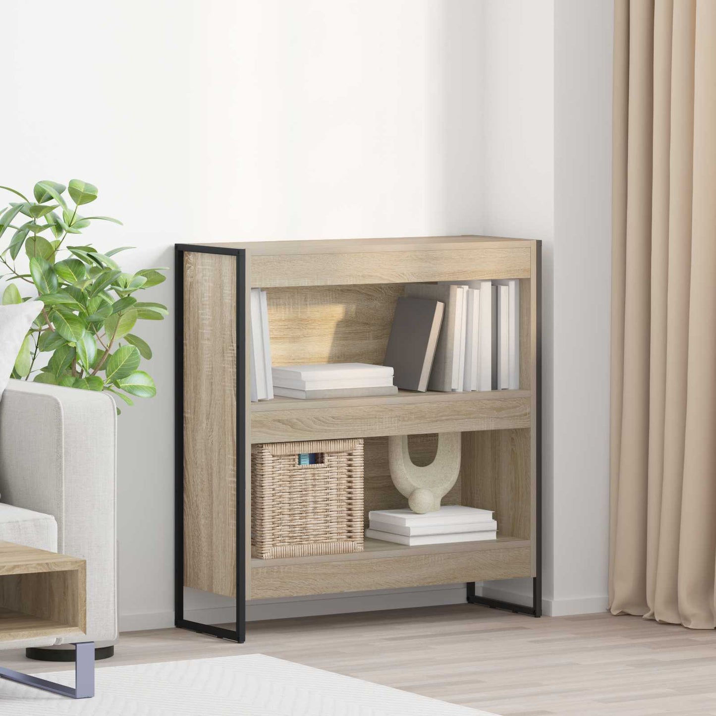 Armadio per Libri Sonoma 80 x 30 x 86,5 cm Legno multistrato | homemem39