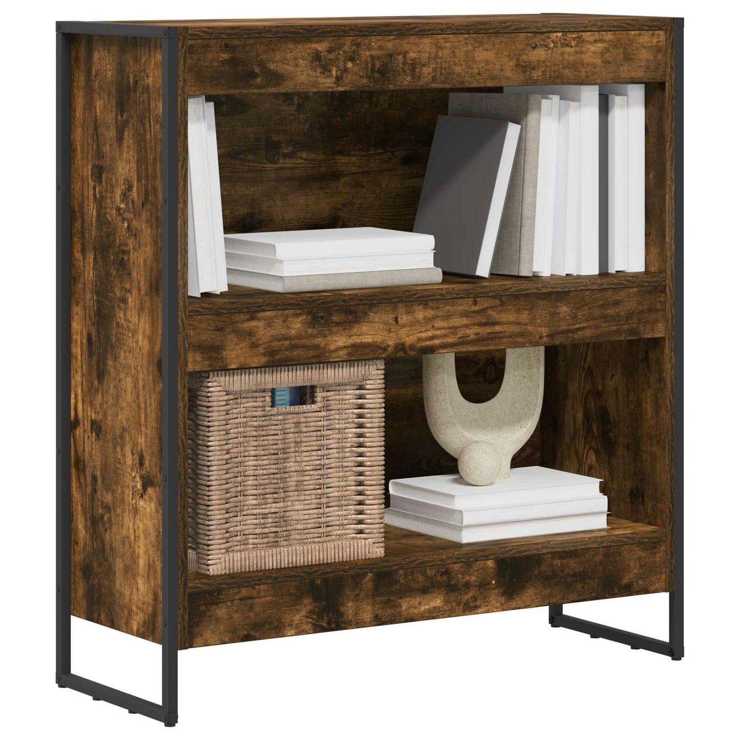 Armadio per Libri Quercia Fumosa 80 x 30 x 155 cm