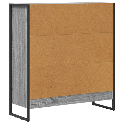 Armadio per Libri Grigio Sonoma 80 x 30 x 155 cm