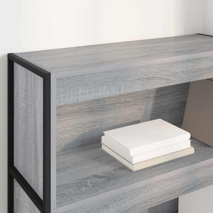 Armadio per Libri Grigio Sonoma 80 x 30 x 155 cm