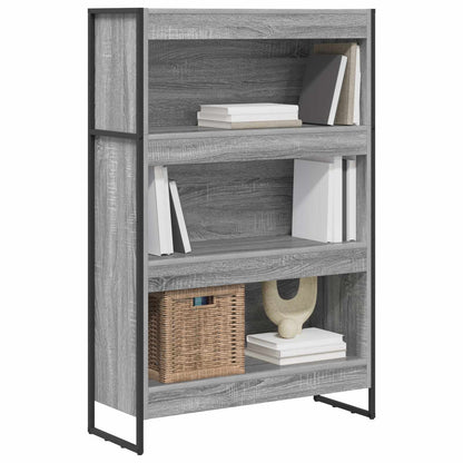 Armadio per Libri Grigio Sonoma 80 x 30 x 155 cm