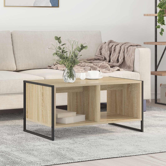 Tavolino da salotto Sonoma 80 x 50 x 40 cm Legno multistrato | homemem39