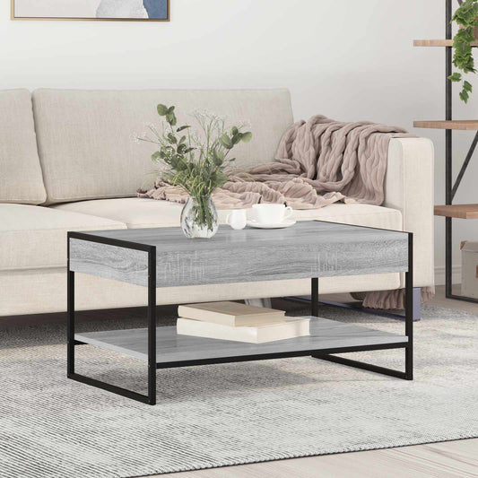 Tavolino da salotto Grigio Sonoma 80 x 50 x 40 cm | homemem39