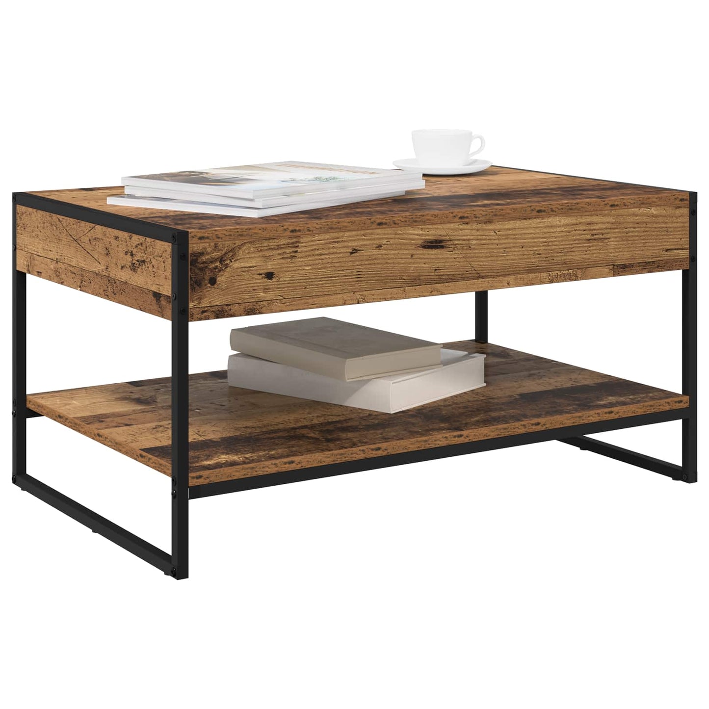 Tavolino da salotto Legno vecchio 80 x 50 x 40 cm | homemem39