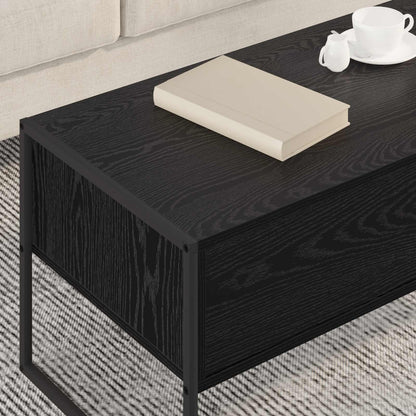 Tavolino da salotto Rovere Nero 100 x 46 x 40 cm