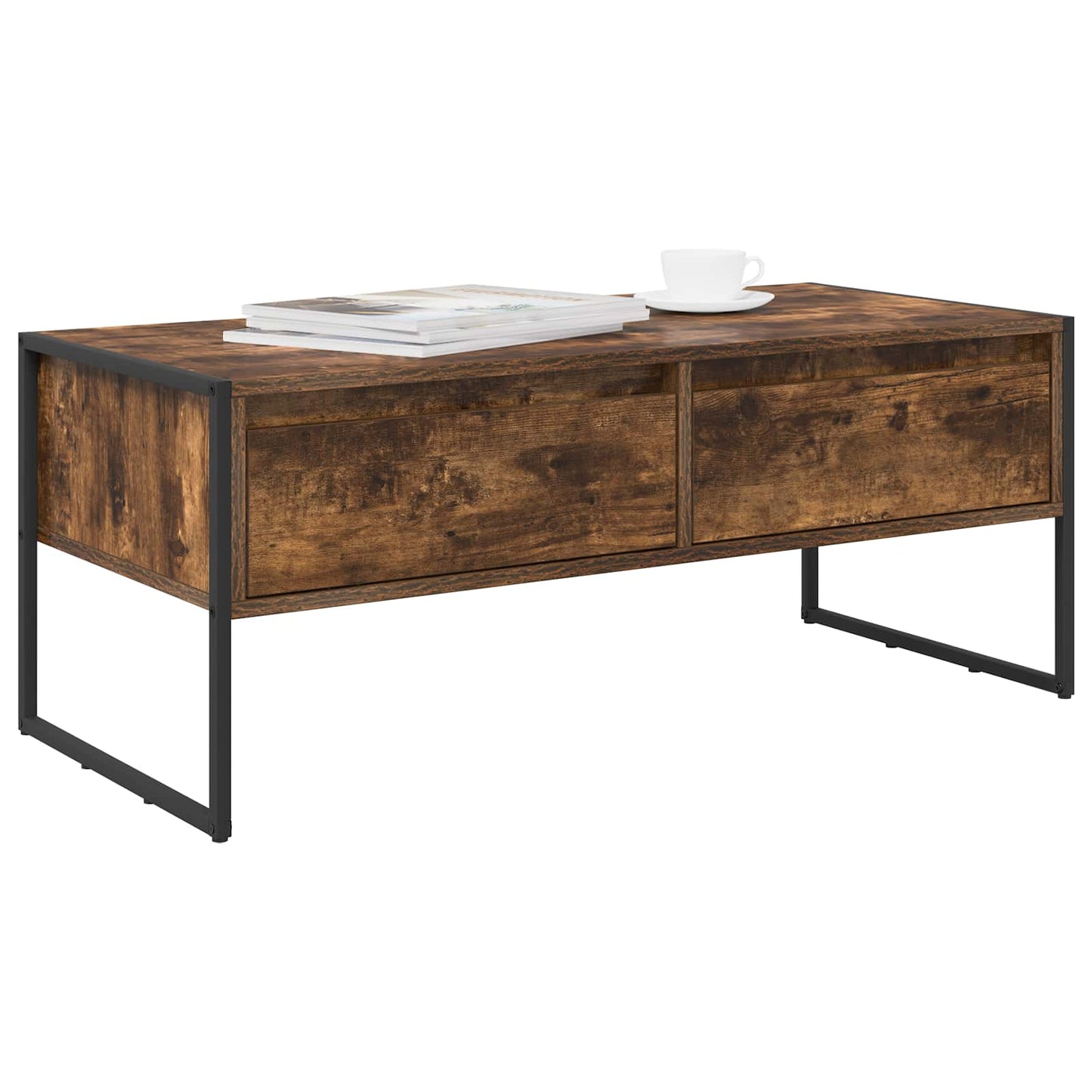 Tavolino da salotto Quercia Fumosa 100 x 46 x 40 cm | homemem39