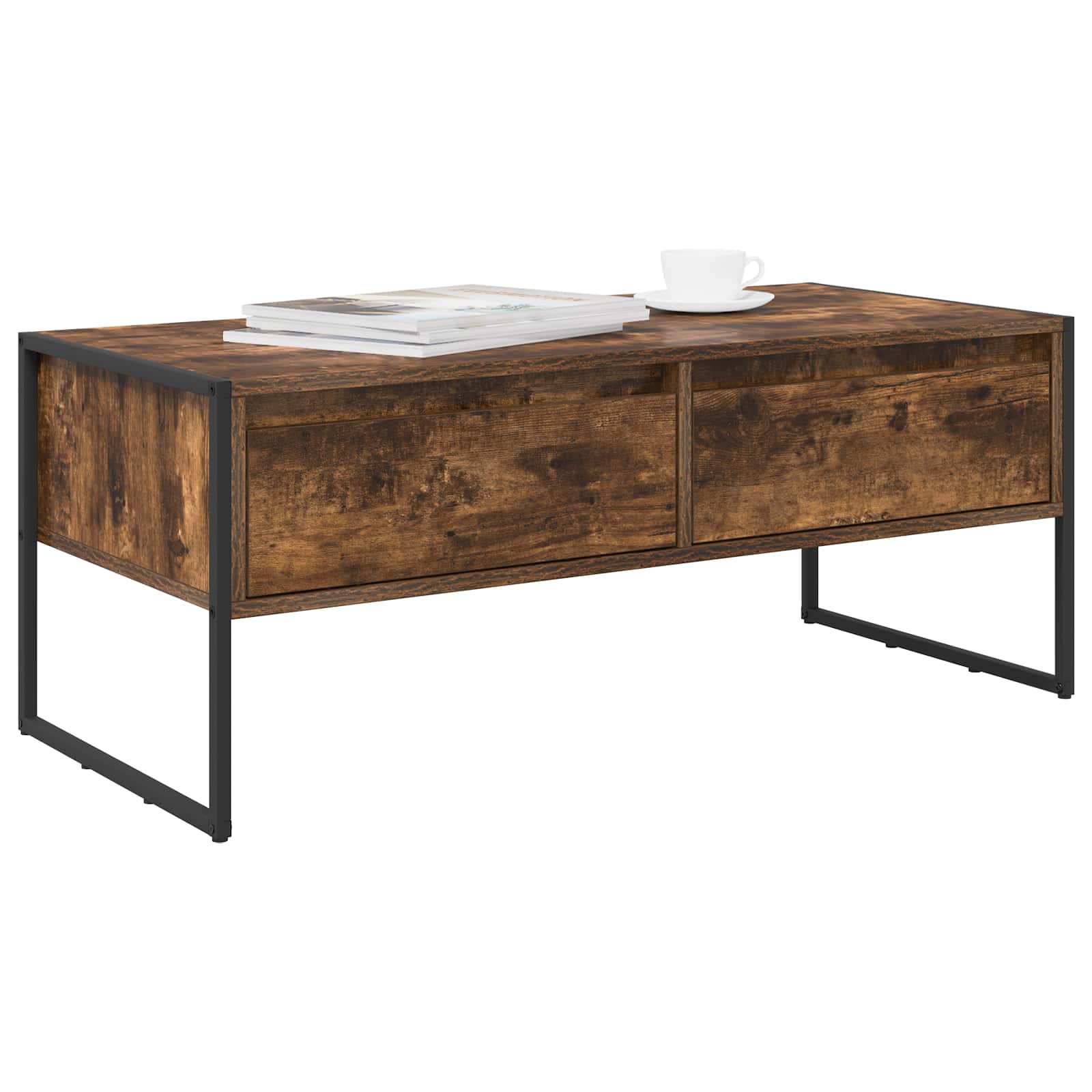 Tavolino da salotto Quercia Fumosa 100 x 46 x 40 cm | homemem39