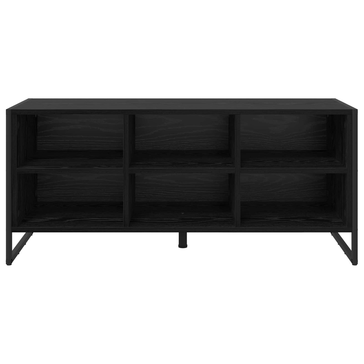 Mobile per scarpe Rovere Nero 60 x 35 x 44 cm Legno multistrato