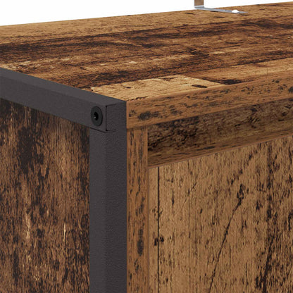 Mobile per scarpe con porta Legno vecchio 79 x 36 x 100 cm