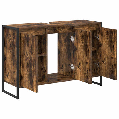 Mobile da Bagno con porta Quercia Fumosa 90 x 30 x 60 cm | homemem39