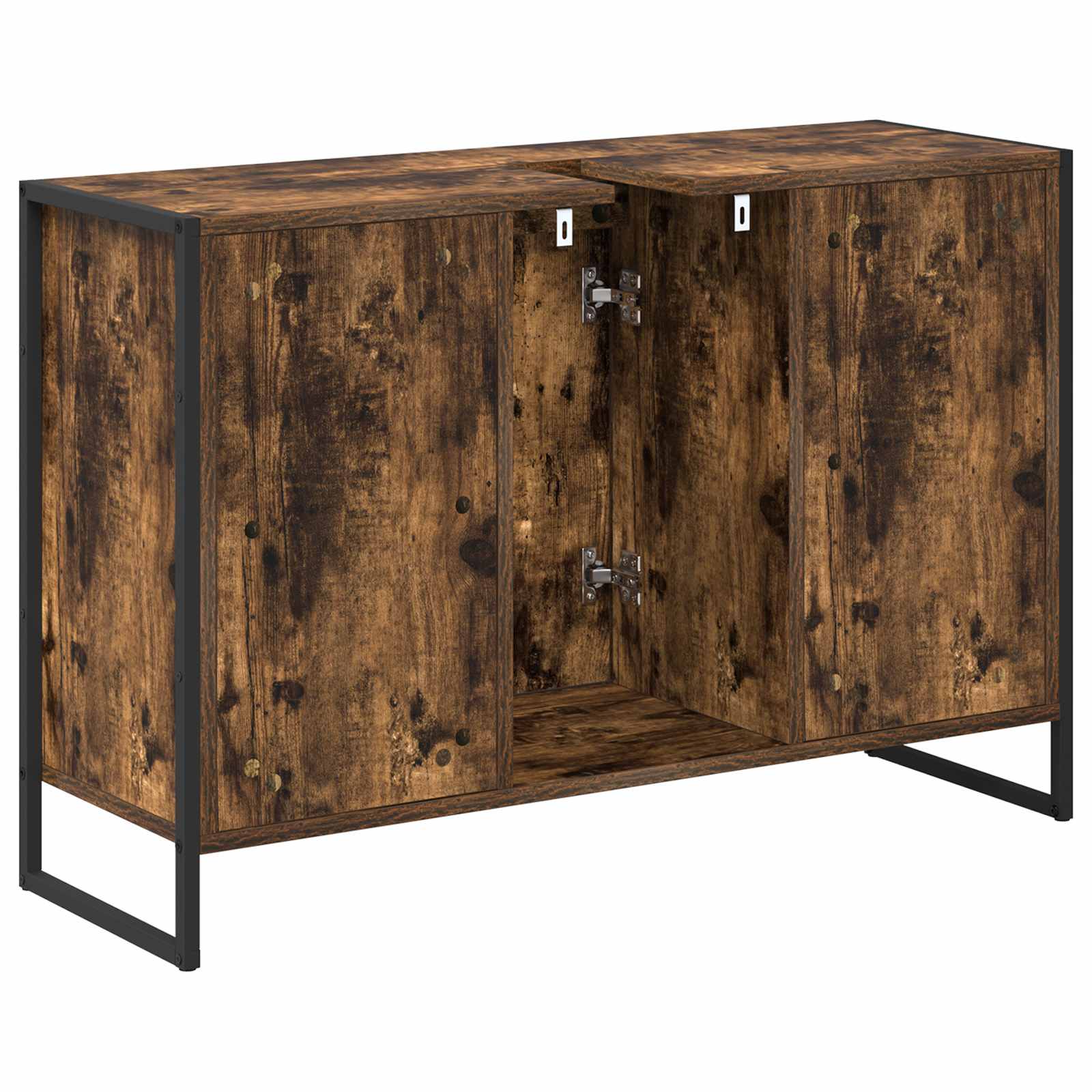Mobile da Bagno con porta Quercia Fumosa 90 x 30 x 60 cm | homemem39