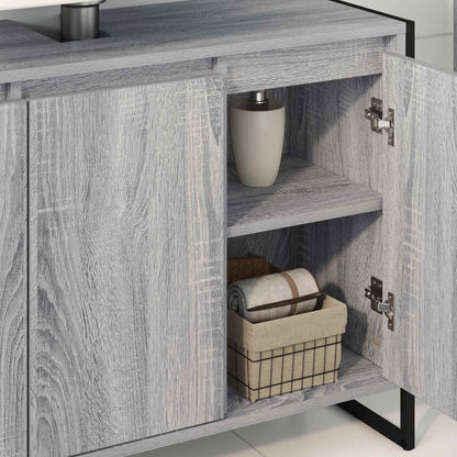 Mobile da Bagno Grigio Sonoma 90 x 30 x 60 cm Legno multistrato | homemem39