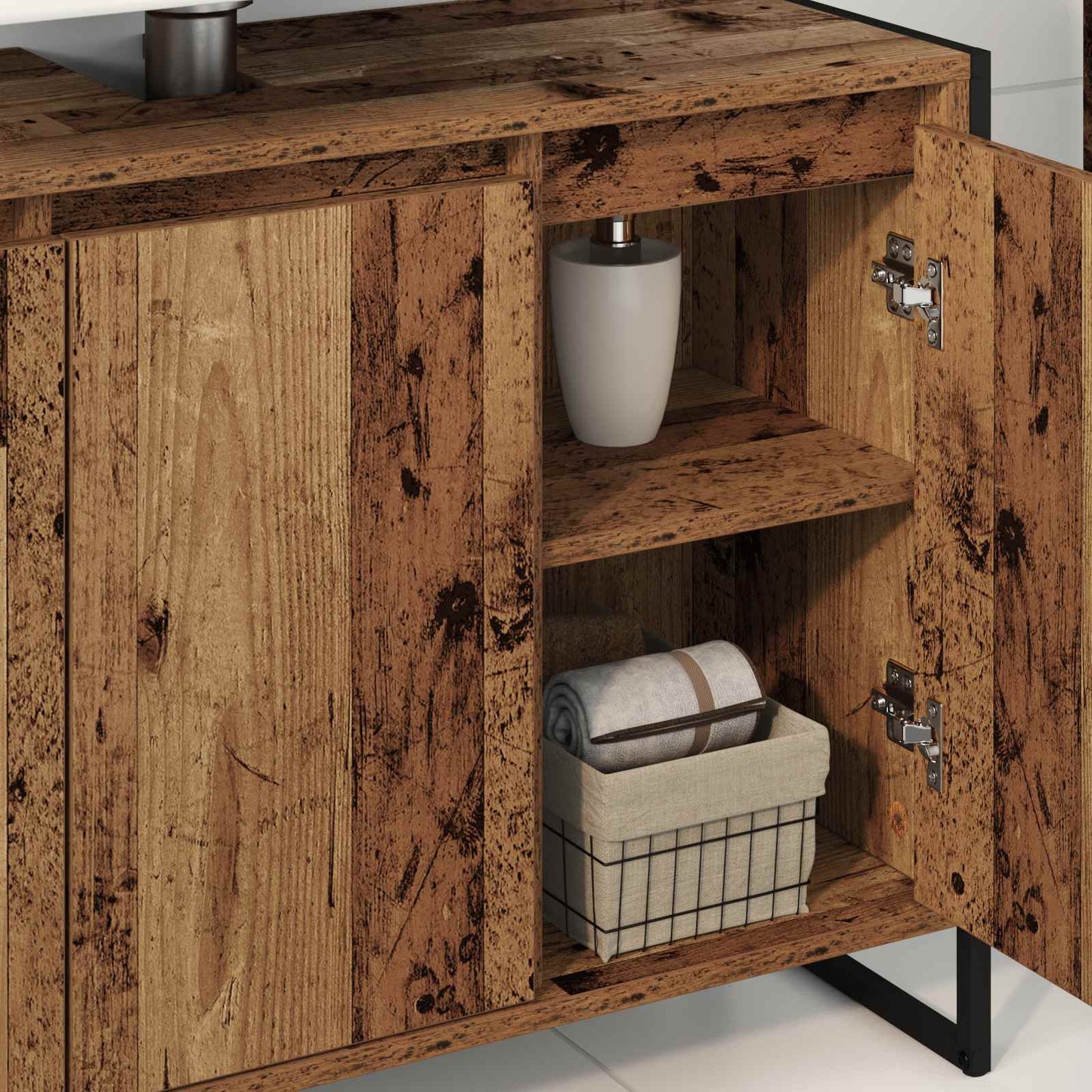 Mobile da Bagno Legno vecchio 90 x 30 x 60 cm Legno multistrato | homemem39