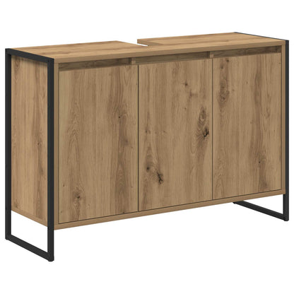 Mobile da Bagno con porta Rovere Artigianale 90 x 30 x 60 cm | homemem39