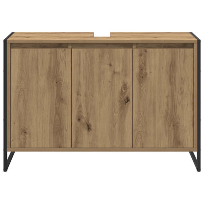 Mobile da Bagno con porta Rovere Artigianale 90 x 30 x 60 cm | homemem39