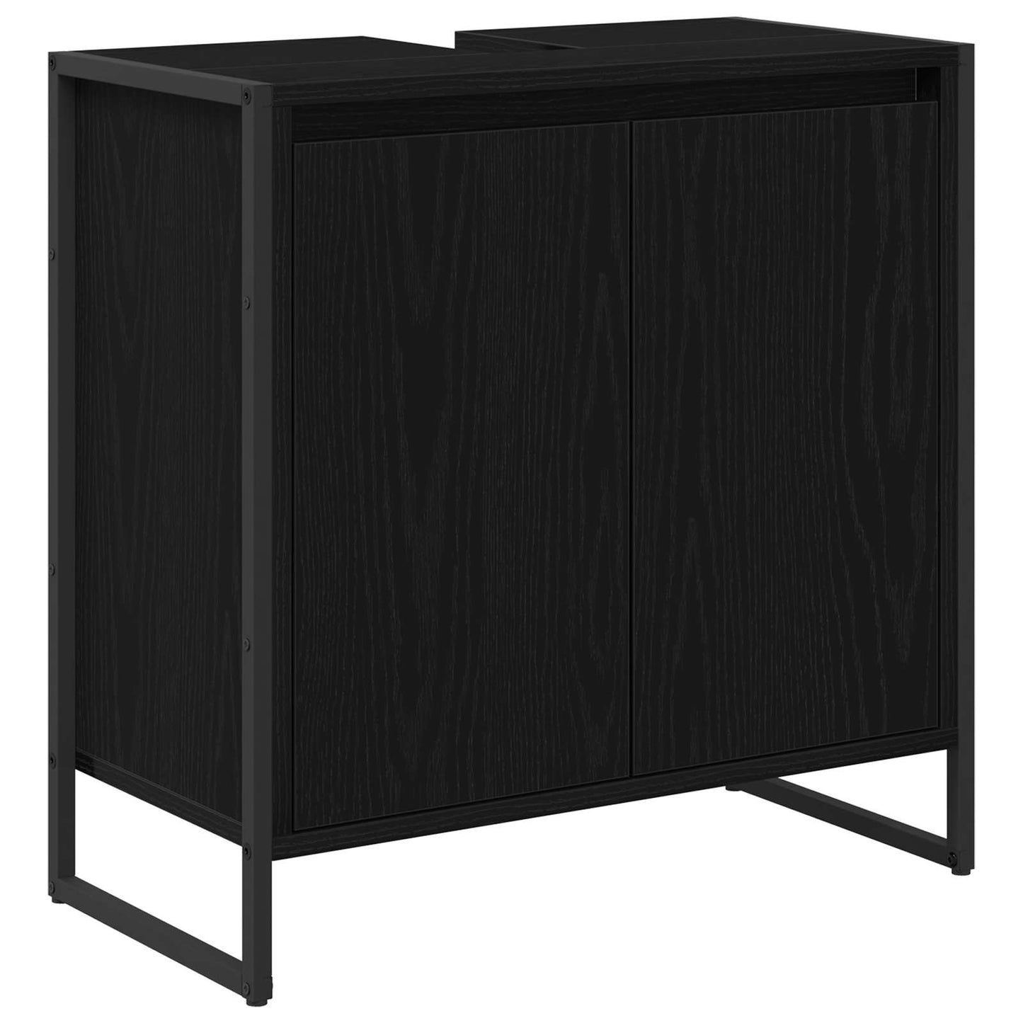 Mobile da Bagno Rovere Nero 60 x 30 x 60 cm Legno multistrato