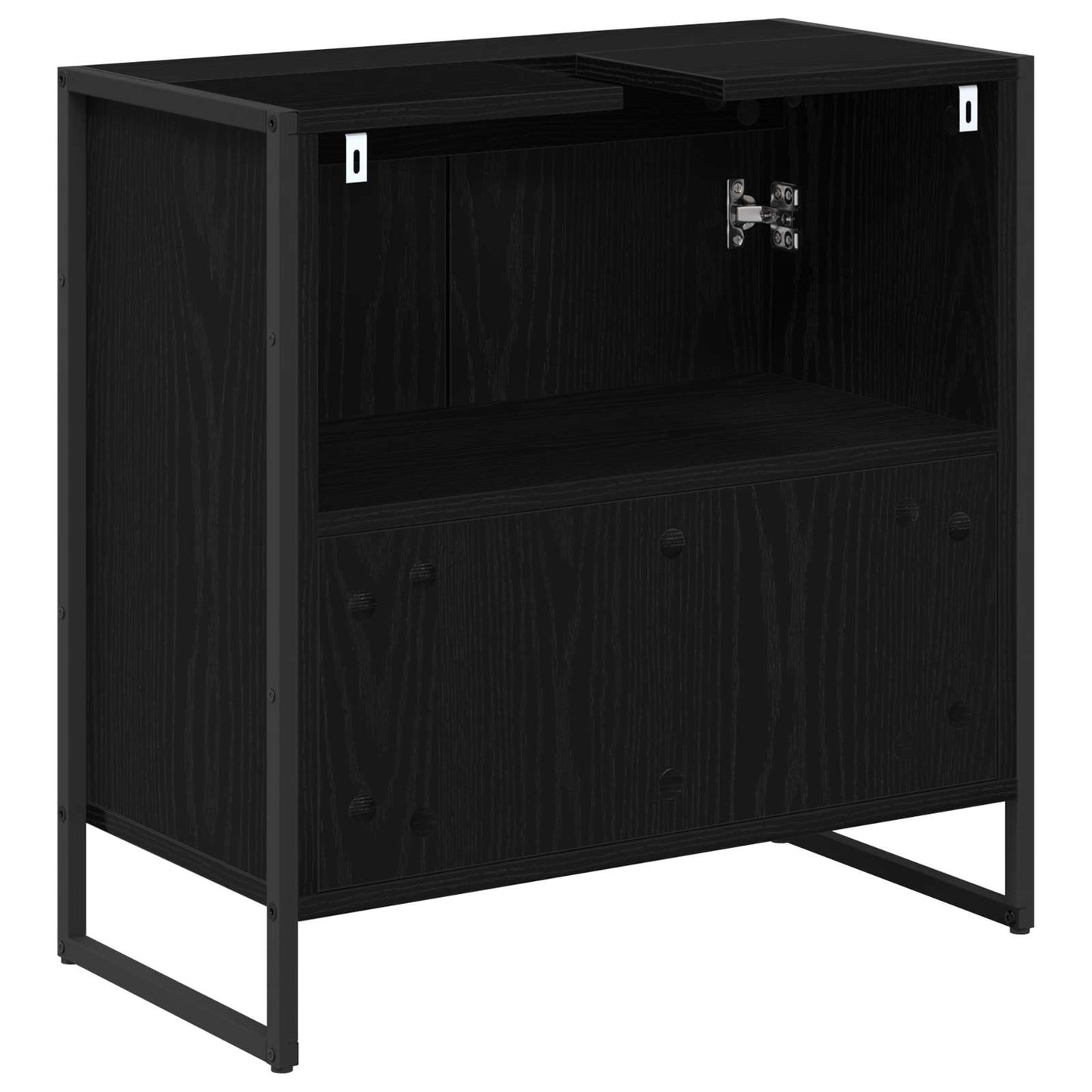 Mobile da Bagno Rovere Nero 60 x 30 x 60 cm Legno multistrato | homemem39