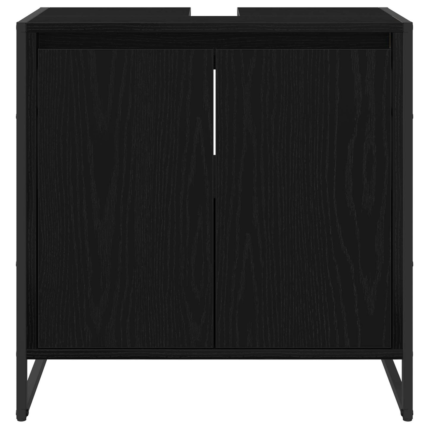 Mobile da Bagno Rovere Nero 60 x 30 x 60 cm Legno multistrato | homemem39