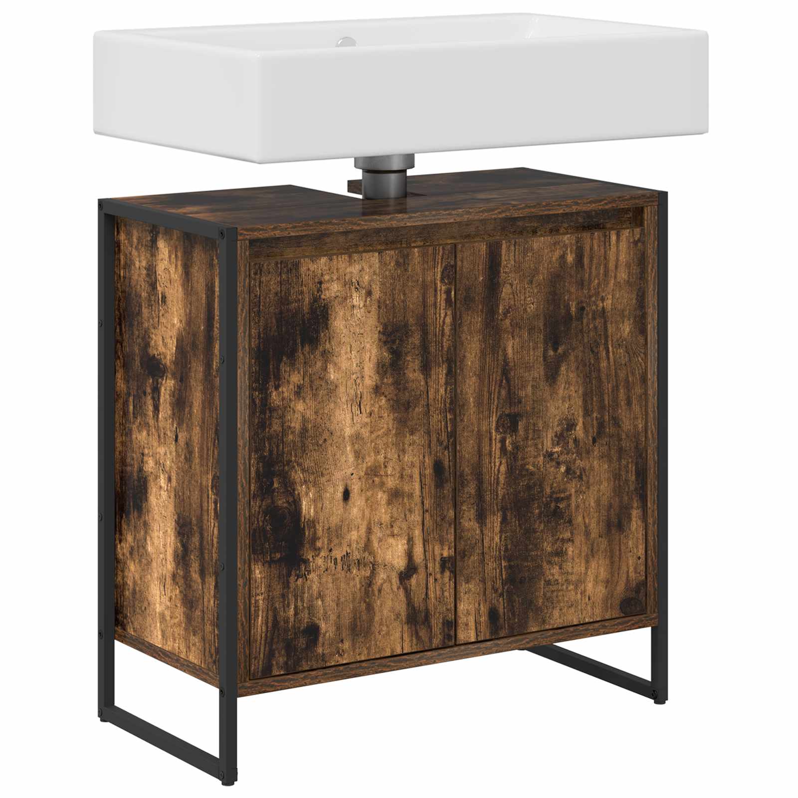 Mobile da Bagno con porta Quercia Fumosa 60 x 30 x 60 cm | homemem39