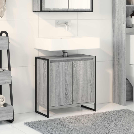 Mobile da Bagno Grigio Sonoma 60 x 30 x 60 cm Legno multistrato | homemem39
