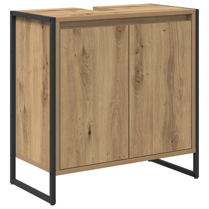Mobile da Bagno con porta Rovere Artigianale 60 x 30 x 60 cm